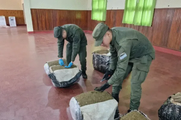 Secuestran droga valuada en más de 360 millones de pesos en Corrientes