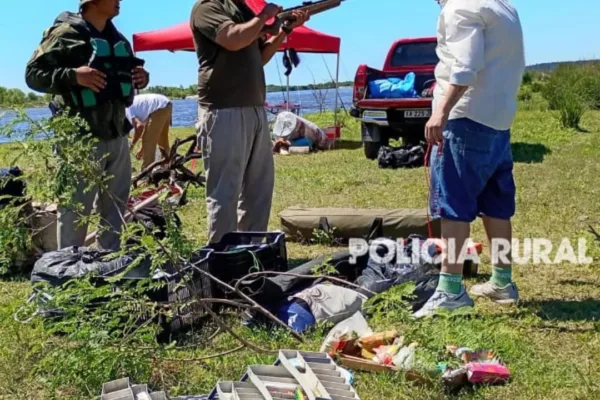 Goya: secuestran armas durante un operativo fluvial en el río Corrientes