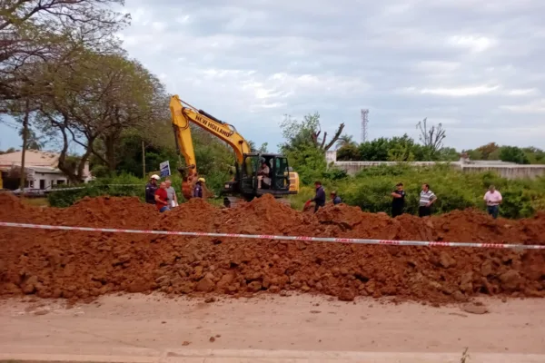 Fatal accidente en una obra en Esquina: Un trabajador murió tras un derrumbe de tierra