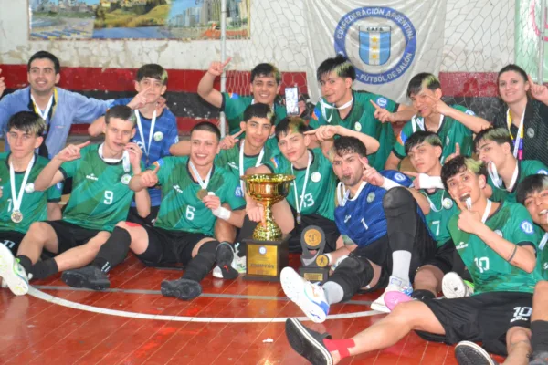 Ushuaia se consagró campeón argentino C17 de futsal en Esquina